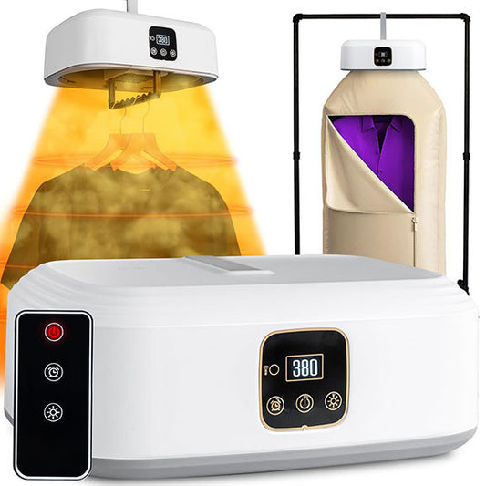 👕 Portable Foldable Clothes Dryer – Compact, Remote‑Controlled, with UV Hygiene – Ideal for Travel & Small Spaces
