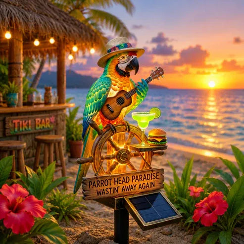 🦜 Solar Parrot Garden Light