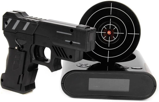 🎯Interactive Digital Target Alarm Clock – LED Display with Custom Ringtones & 2 Playful Alarm Modes