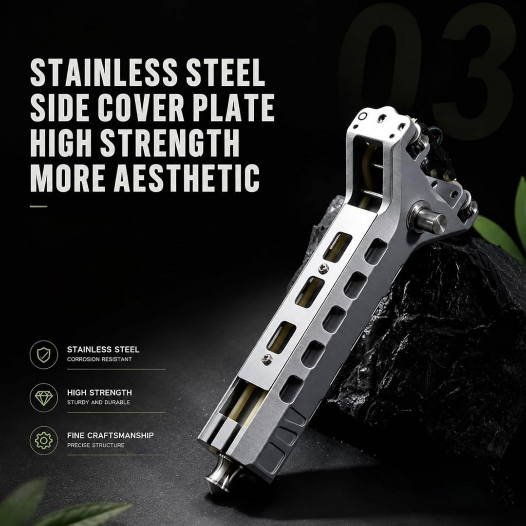 🎯 Rapid‑Fire Automatic Slingshot – Detachable Magazine, Semi‑Auto Mode, Precision Accuracy