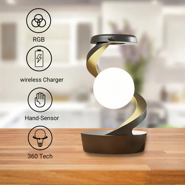 💡 Magnetic Floating LED Lamp with Wireless Charger