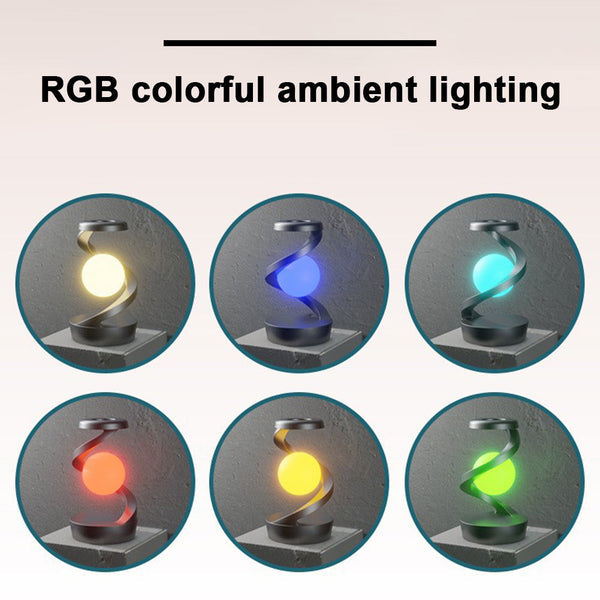 💡 Magnetic Floating LED Lamp with Wireless Charger