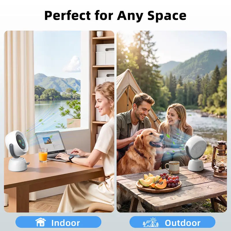 🌬️ Smart Head Tracking Desk Fan