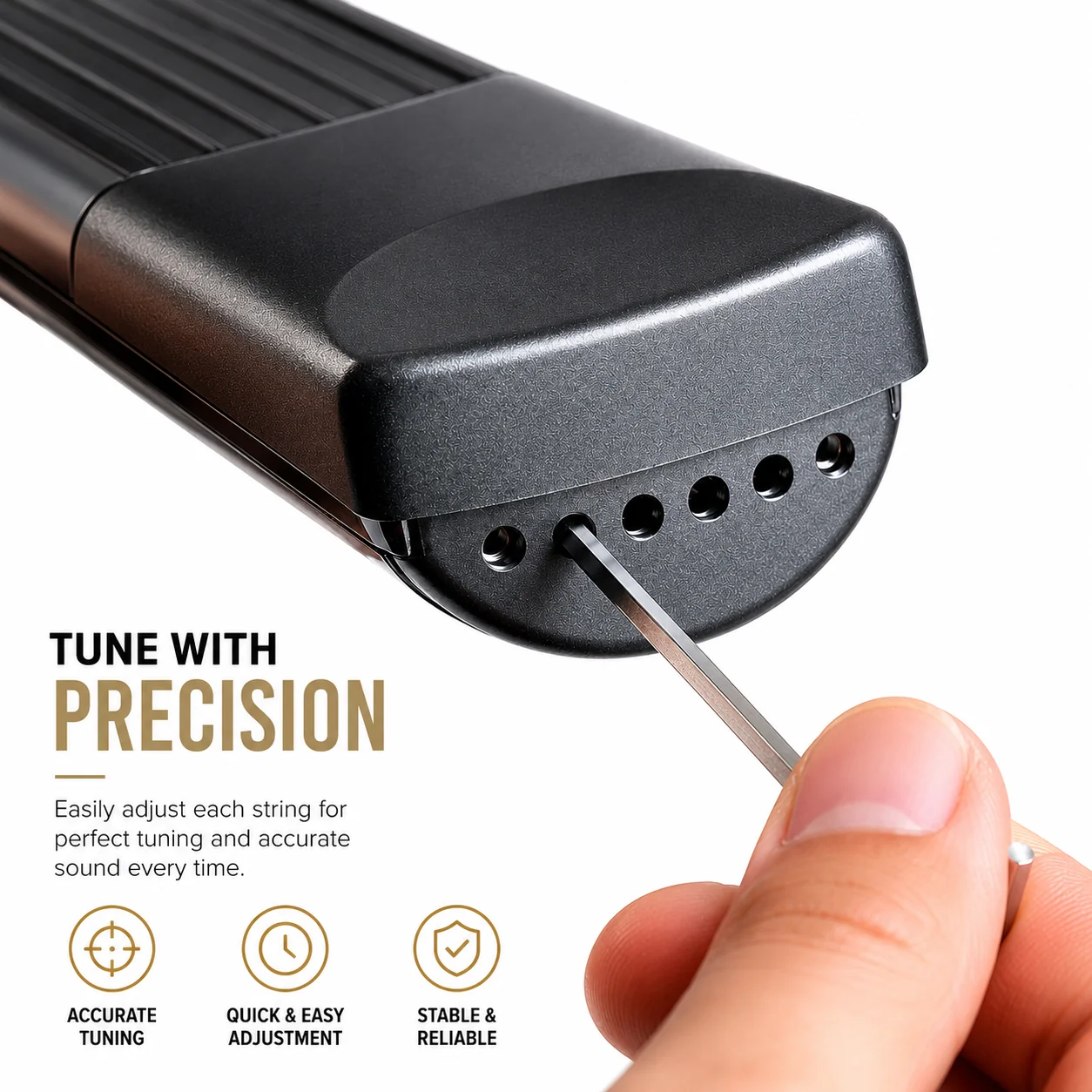 🎸 Guitar Chord Trainer –  Real Steel Strings, Compact & Portable