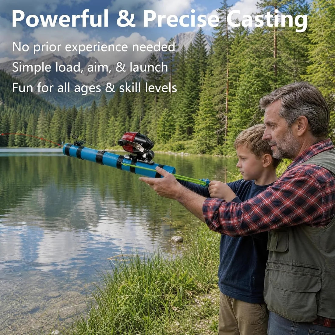 🎣Slingshot Fishing Rod – Compact, Portable & Cast Anywhere