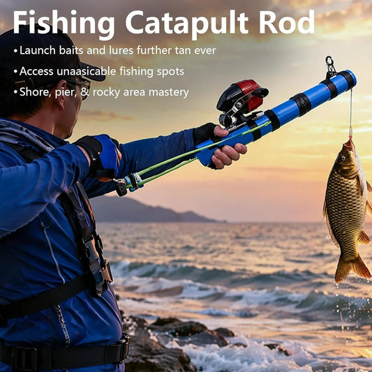 🎣Slingshot Fishing Rod – Compact, Portable & Cast Anywhere