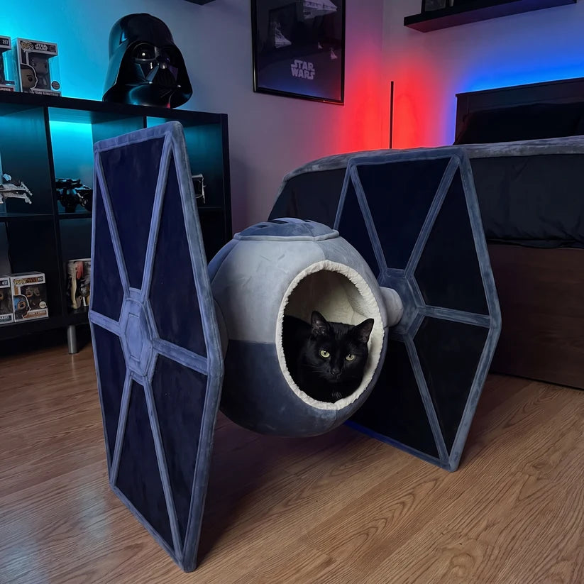 🚀 Space‑Themed Cat Bed – Cozy Cockpit‑Style Hideaway for Cats & Small Dogs
