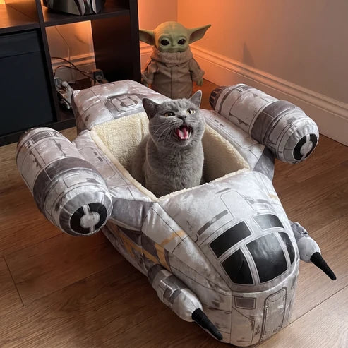 🚀 Space‑Themed Cat Bed – Cozy Cockpit‑Style Hideaway for Cats & Small Dogs