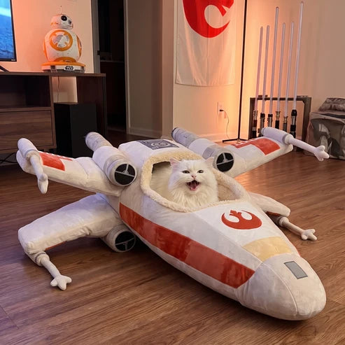 🚀 Space‑Themed Cat Bed – Cozy Cockpit‑Style Hideaway for Cats & Small Dogs